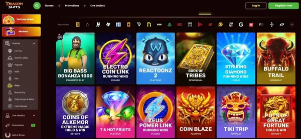 DragonSlots Casino automaty na mobile