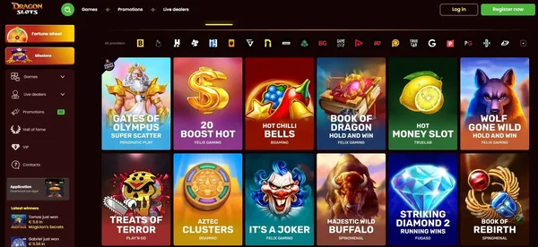 DragonSlots Casino ponuka hier na mobile